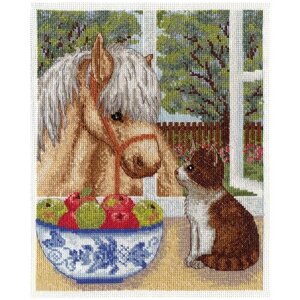 Набор для вышивания 8-096 "Пони и котёнок"