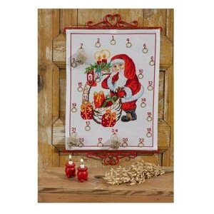 Набор для вышивания, календарь Санта Клаус