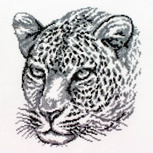 Набор для вышивания крестом Белоснежка "Леопард"Набор для вышивания крестиком 20х21.5 см / Животные / Леопард