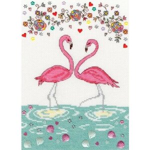 Набор для вышивания Love Flamingo (Любовь фламинго)