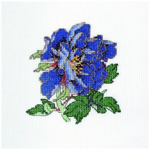 Набор для вышивания Великолепие синего пиона 40,5 х 40,5 см XIU Crafts 2800145