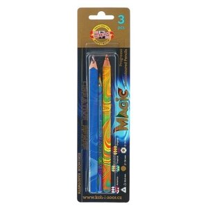Набор Magic, 3 предмета, Koh-I-Noor 9038: карандаш, восковой мелок, карандаш в лаке