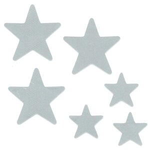 Набор светоотражающих наклеек на одежду 'Звезды'