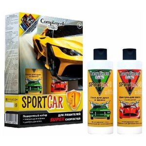 Наборы детские набор №1168 Compliment kids Sportcar желтый (Пена д/ванны 250мл+Шампунь с календулой 250мл+магнит)