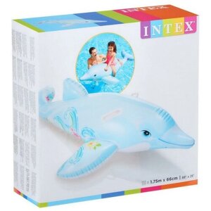 Надувная игрушка-наездник 175х66см "Дельфин" до 40кг, от 3 лет