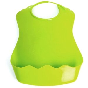 Нагрудник пластиковый с карманом, цвет зеленый 2382822
