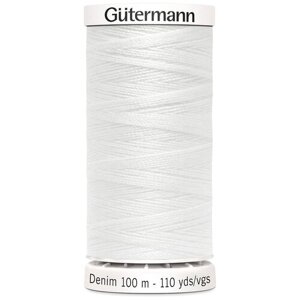 Нить для джинсовой ткани Gutermann DENIM, 100м, 1016