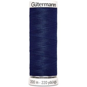 Нить Gutermann Sew-all 748277 для всех материалов, 200 м, 100% полиэстер (011 тёмно-синий), 5 шт