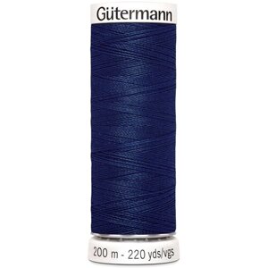 Нить Gutermann Sew-all 748277 для всех материалов, 200 м, 100% полиэстер (013 синий), 5 шт