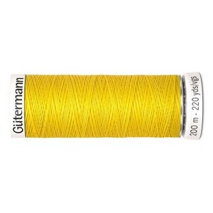 Нить Gutermann Sew-all 748277 для всех материалов, 200 м, 100% полиэстер (177 ярко-жёлтый), 5 шт