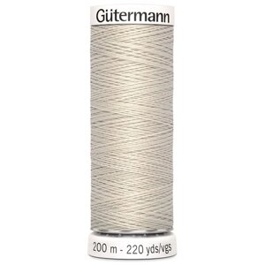 Нить Gutermann Sew-all 748277 для всех материалов, 200 м, 100% полиэстер (299 светлый серо-бежевый), 5 шт