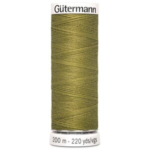 Нить Gutermann Sew-all 748277 для всех материалов, 200 м, 100% полиэстер (397 темно-горчичный), 5 шт