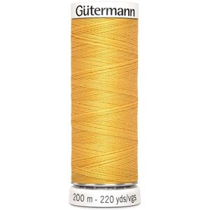 Нить Gutermann Sew-all 748277 для всех материалов, 200 м, 100% полиэстер (416 св. золото), 5 шт