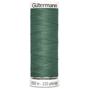 Нить Gutermann Sew-all 748277 для всех материалов, 200 м, 100% полиэстер (553 светлый серо-зелёный), 5 шт