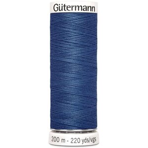 Нить Gutermann Sew-all 748277 для всех материалов, 200 м, 100% полиэстер (786 синий джинсовый), 5 шт