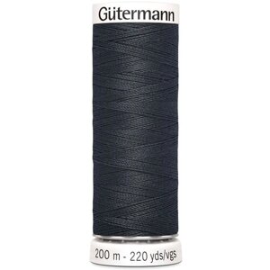 Нить Gutermann Sew-all 748277 для всех материалов, 200 м, 100% полиэстер (799 тёмно-серый), 5 шт