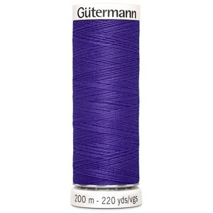 Нить Gutermann Sew-all 748277 для всех материалов, 200 м, 100% полиэстер (810 яркий василек), 5 шт