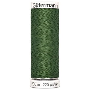 Нить Gutermann Sew-all 748277 для всех материалов, 200 м, 100% полиэстер (920 защитный хаки), 5 шт