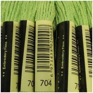 Нитки для вышивания СХС мулине (150-3866) 704 100% полиэфир 12 штук x 8 м