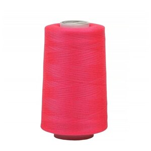 Нитки швейные MAXAG basic, 40/2, полиэстер, 5000 ярд, цвет 713 ярко-розовый неон MAX