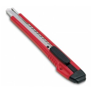 Нож канцелярский KW-trio, цвет: красный, 9 мм, арт. 3563red