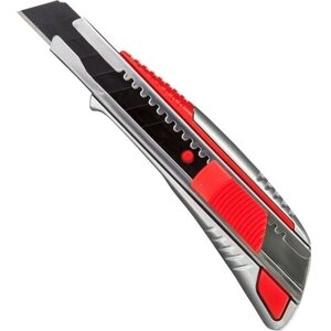 Нож универсальный Attache Selection 18мм, метал. напр., алюм. корпус, Auto lock