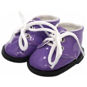 Обувь для кукол, Ботинки на шнурках 5 см для Paola Reina 32 см, Berjuan 35 см, Vidal Rojas 35 см и др, фиолетовые