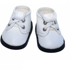 Обувь для кукол, Ботинки на шнурках 5 см для Paola Reina 32 см, Berjuan 35 см, Vidal Rojas 35 см и др, молочные