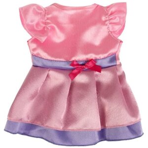 Одежда для кукол платье розово-фиолетовое 40-42 см карапуз OTF-2202D-RU