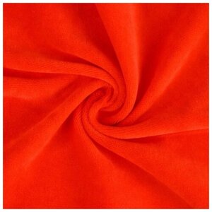 Отрез трикотажный для рукоделия, Страна Карнавалия, велюр, цвет красный, размер 45x50 см
