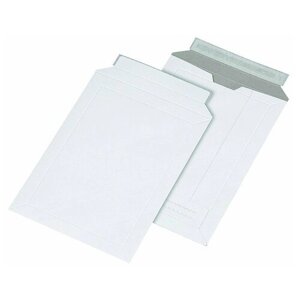 Пакет картонный белый UltraPack A4, 240x315 , 300 г/м2, лента, 10шт/уп
