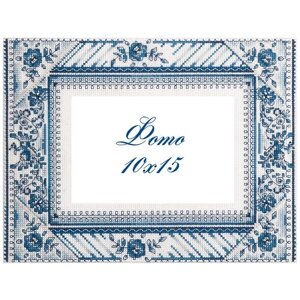 PANNA Набор для вышивания бисером и нитками Рамка для фотографии. Синяя роза 20.5 x 26.5 см (РМ-1784)