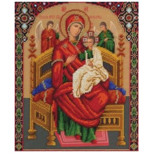 PANNA Набор для вышивания бисером Икона Божией Матери Всецарица 25,5 x 30,5 см (CM-1557)