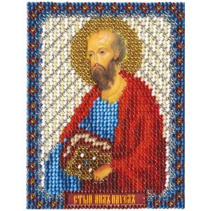 PANNA Набор для вышивания бисером Икона Святого Первоверховного Апостола Павла 8.7 х 11 см (CM-1396)