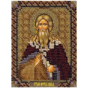 PANNA Набор для вышивания бисером Икона Святого Пророка Ильи 8.5 x 10.5 см (CM-1279)