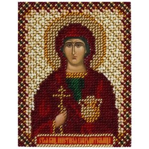 PANNA Набор для вышивания бисером Икона святой великомученицы Анастасии 8.5 х 10.5 см (CM-1216)