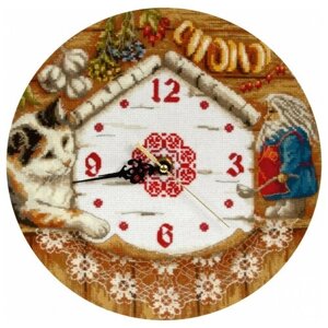 PANNA Набор для вышивания Часы. Домовенок Поварешкин 24 х 24 см (CH-1393)