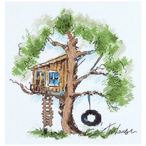 PANNA Набор для вышивания Домик на дереве 22.5 х 20 см (PS-1952)