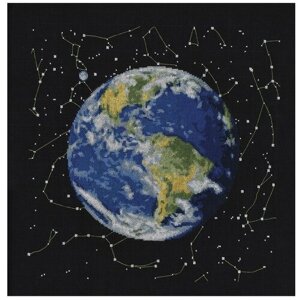 PANNA Набор для вышивания Планета Земля 36.5 х 36.5 см (PZ-0301)