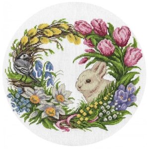 PANNA Набор для вышивания Весенний венок 28 х 25 см (PS-1787)