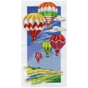 PANNA Набор для вышивания Воздушные шары 16 х 30 см (ПР-0531/PR-0531)