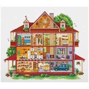 PANNA Набор для вышивания Загородный дом 41 x 33 см, DE-7201