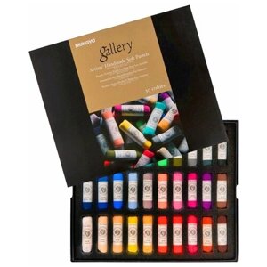 Пастель сухая Mungyo Gallery Handmade Soft ручной работы 30 цветов в картонной коробке
