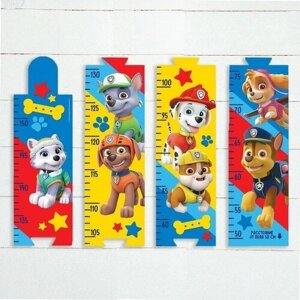 Paw Patrol Щенячий патруль. Наклейка - ростомер Paw Patrol "Друзья навсегда", 150 см.