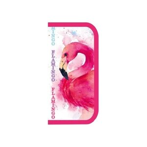 Пенал односекционный краски фламинго