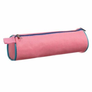 Пенал тубус текстильный Розовый 20*6,5 см