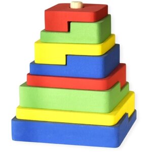 Пирамидка «Тетрис разноцвет»