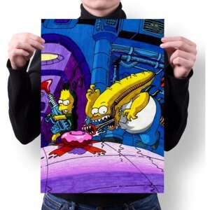 Плакат MIGOM А2 Принт "Simpsons, Симпсоны"3