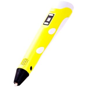 Подарочный набор для творчества 3Д ручки Spider Pen Plus "С Днем Рождения! Желтый