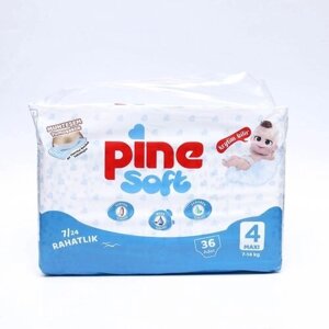 Подгузники детские Pine Soft 4 Maxi (7 - 14 kg), 36 шт 9197591